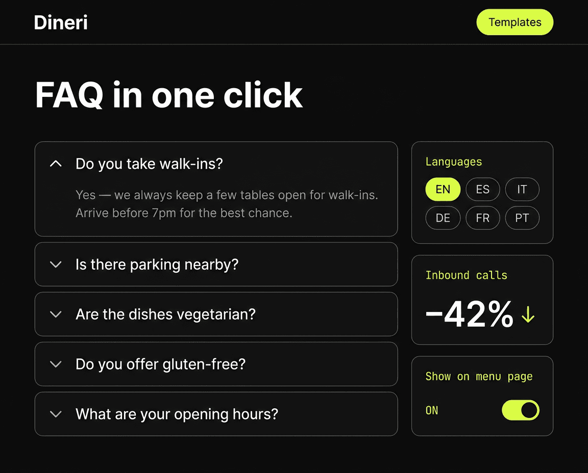 Stop answering the same questions every day - Dineri preview